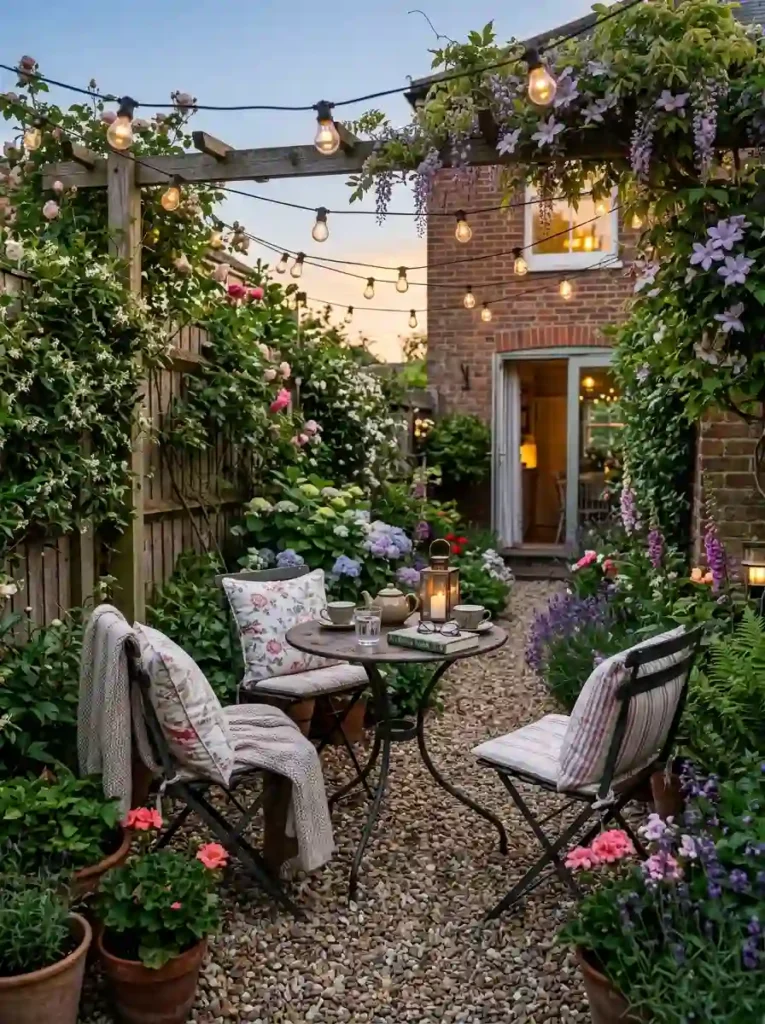 . Design a Cozy Garden Seating Corner