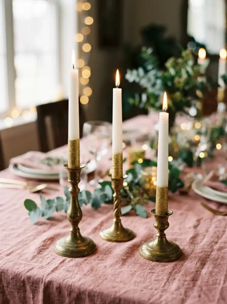  Dip-Painted Taper Candles