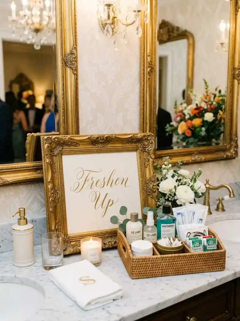  Elegant "Freshen Up" Hospitality Signage