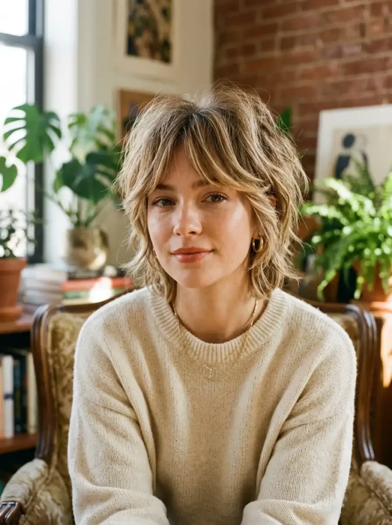 Shaggy Wolf-Cut Pixie Bob