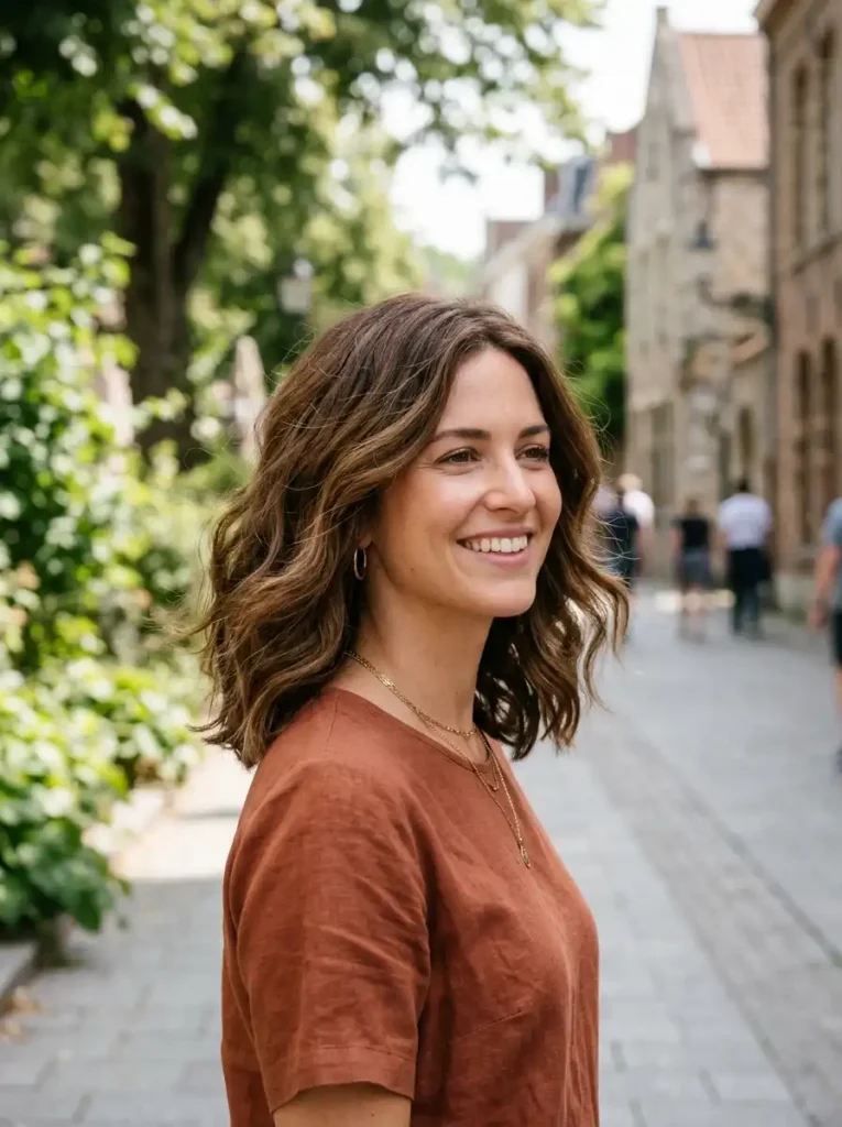 Textured Long Bob (Lob) with Shadow Layers