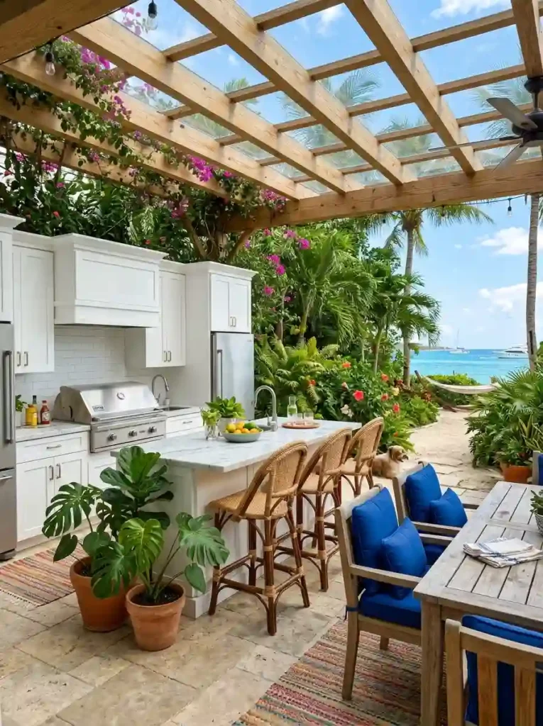 Coastal Outdoor Kitchen Retreat