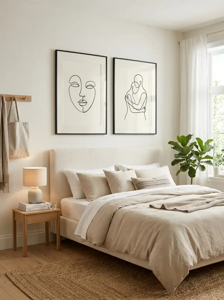 His-and-Hers Minimalist Line Art