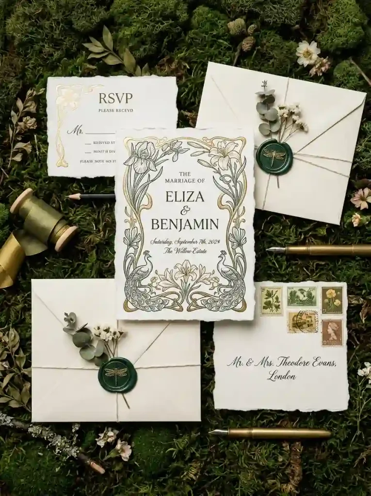 Sinuous Botanical Stationery & Monograms