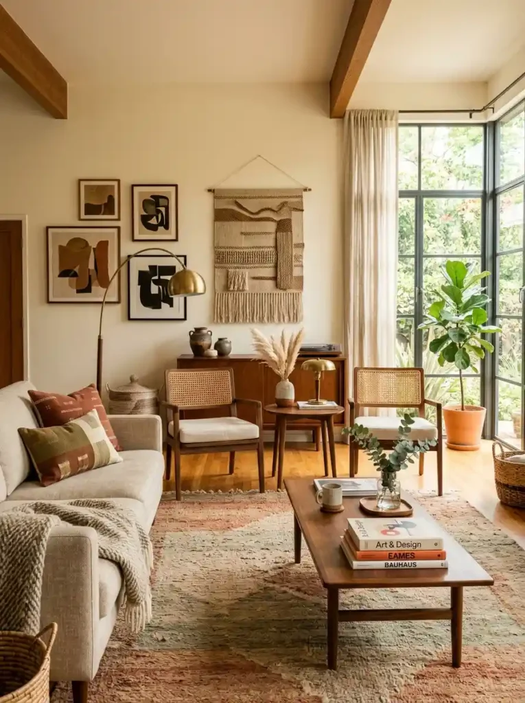 . Statement Cane Accent Chairs