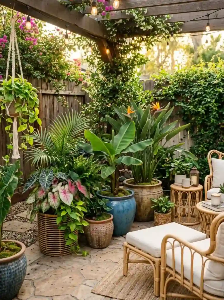 Tropical Container Garden