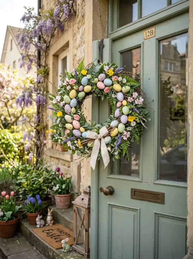 Colorful Easter Egg Wreath