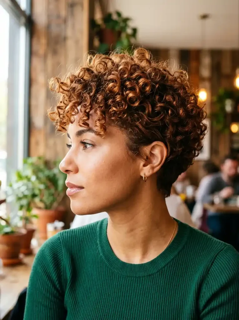 Curly Volume-Boosted Pixie Bob