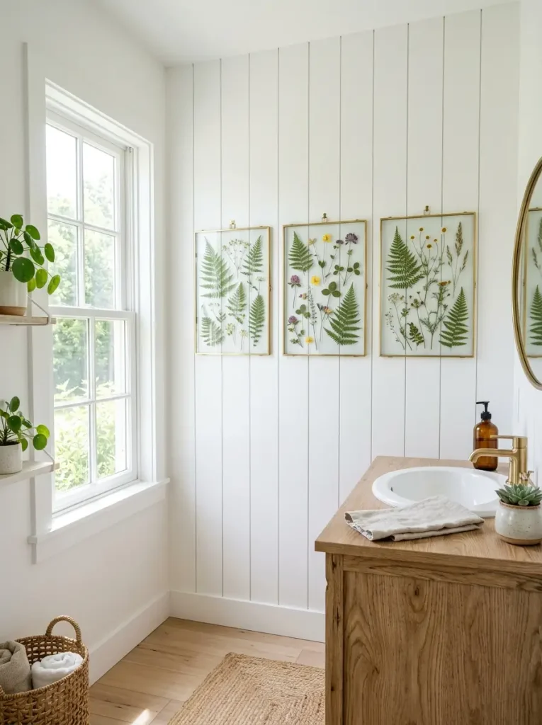  Floating Glass Pressed Botanical Frames