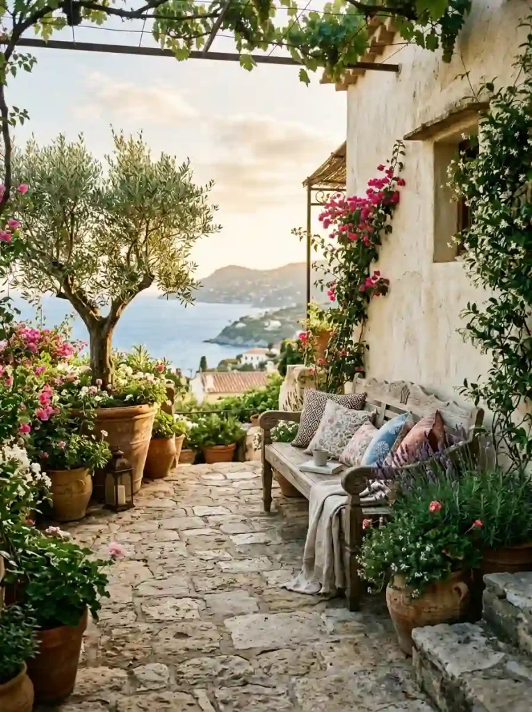 Mediterranean-Inspired Terrace