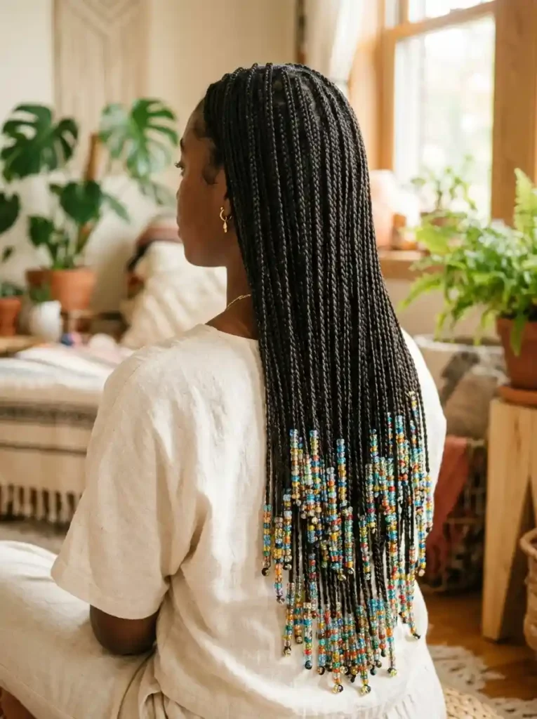 Micro-Braids with Delicate Seed Beads