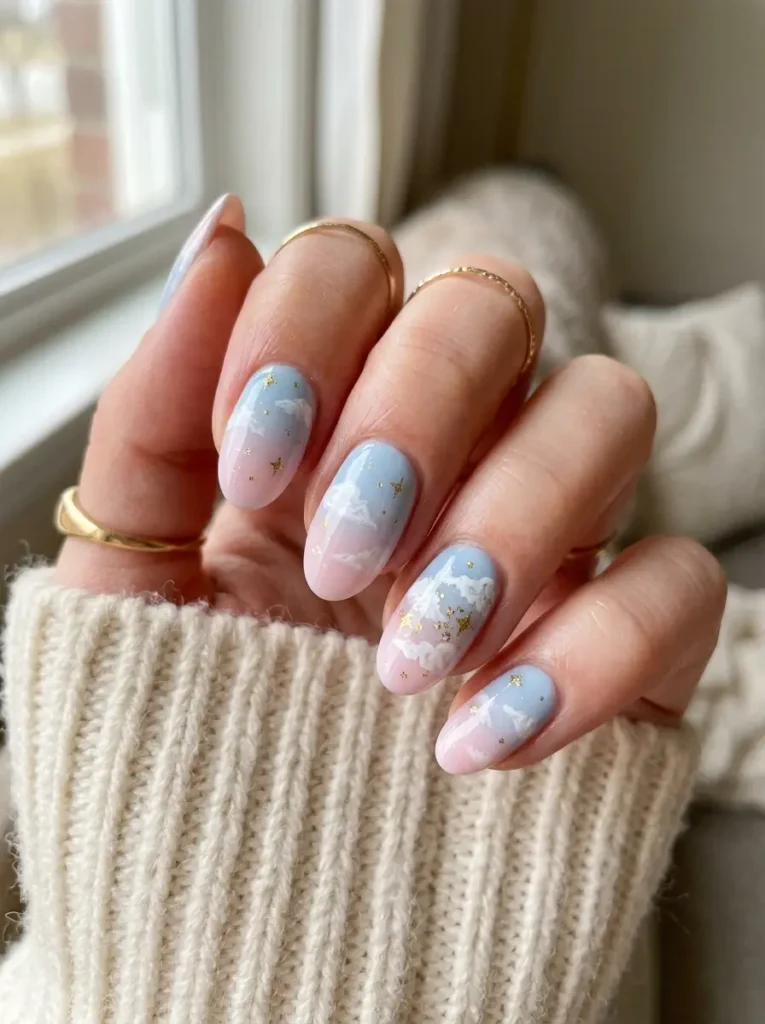 Pastel Ombre Cloud Art