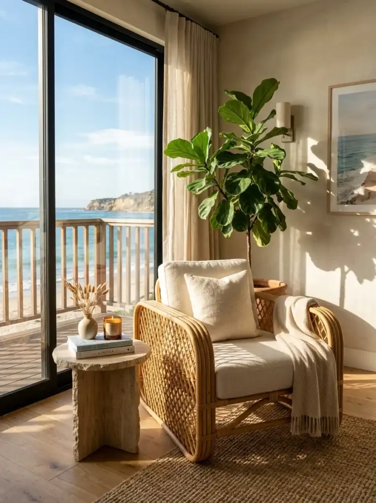  Sculptural Rattan & Woven Cane Accents