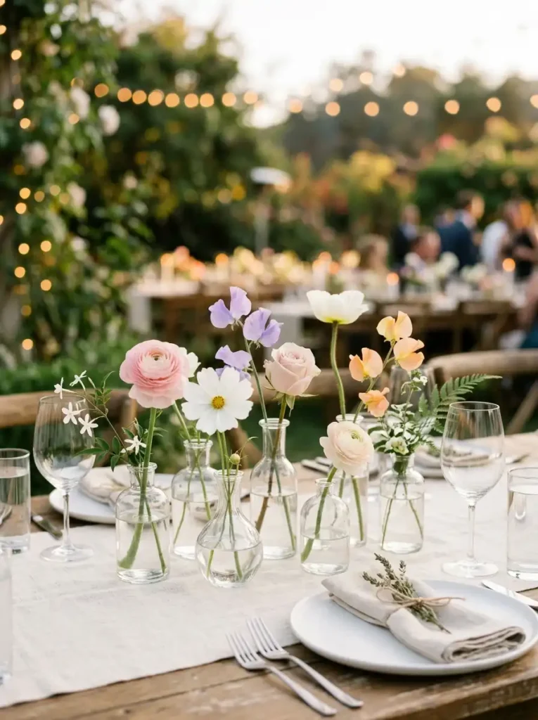 Single-Stem Flower Bud Vase Clusters