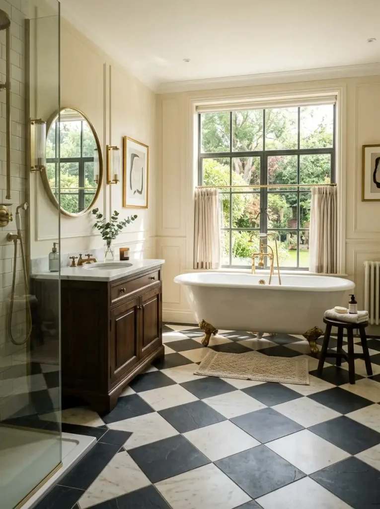Statement Checkerboard Floor