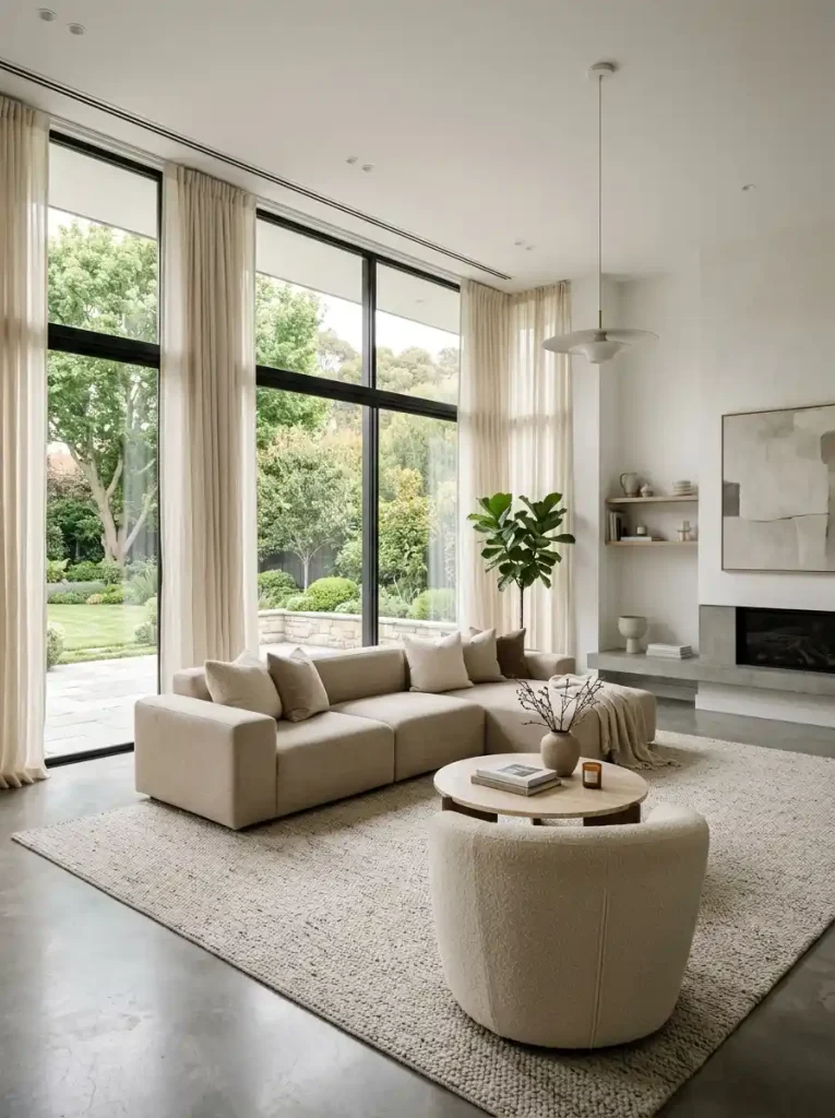 Ceiling-Mounted Curtain Track
