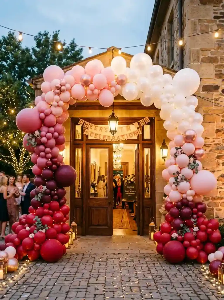  Ombre Balloon Arch Entrance