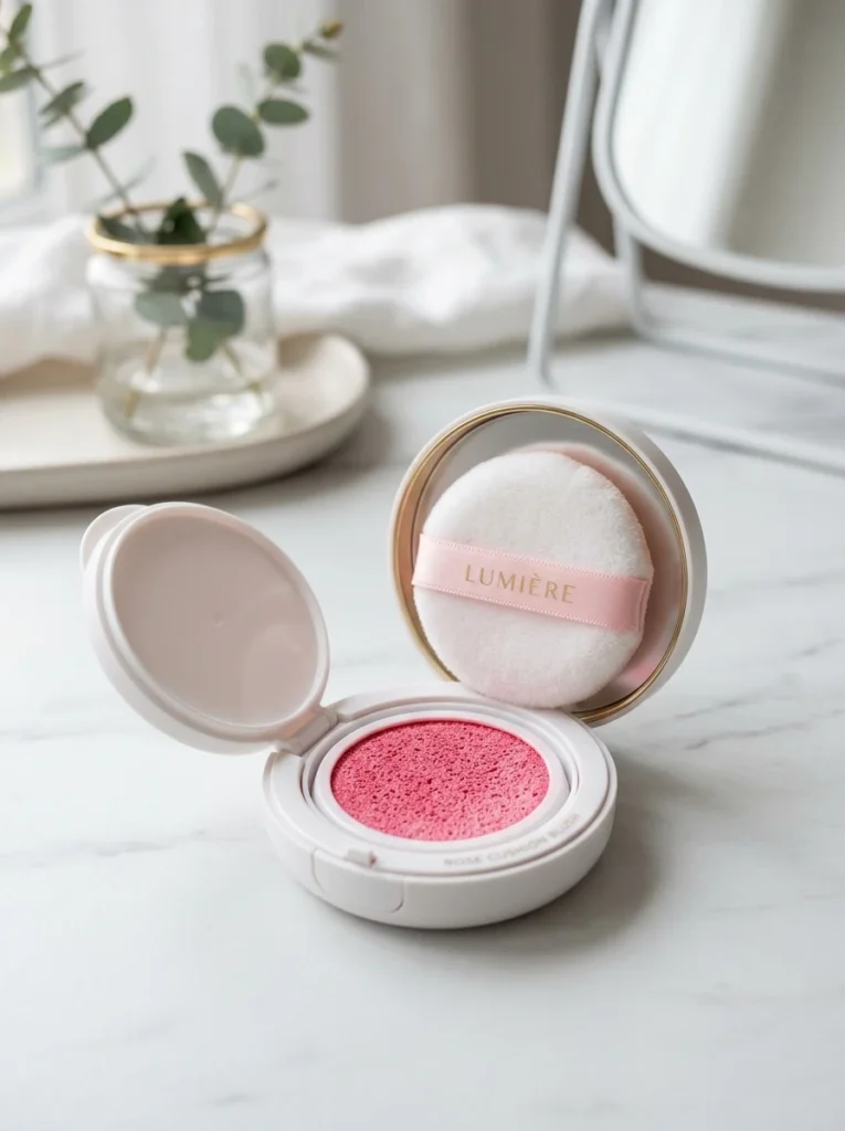 . Soft-Focus Velvet Cushion Blush