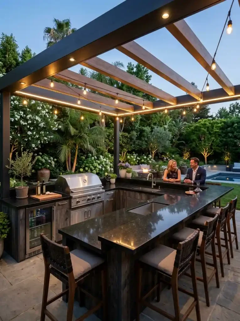 U-Shaped Outdoor Kitchen for Maximum Functionality