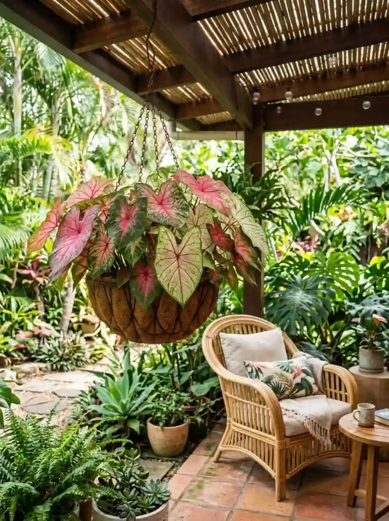 Hanging Caladiums
