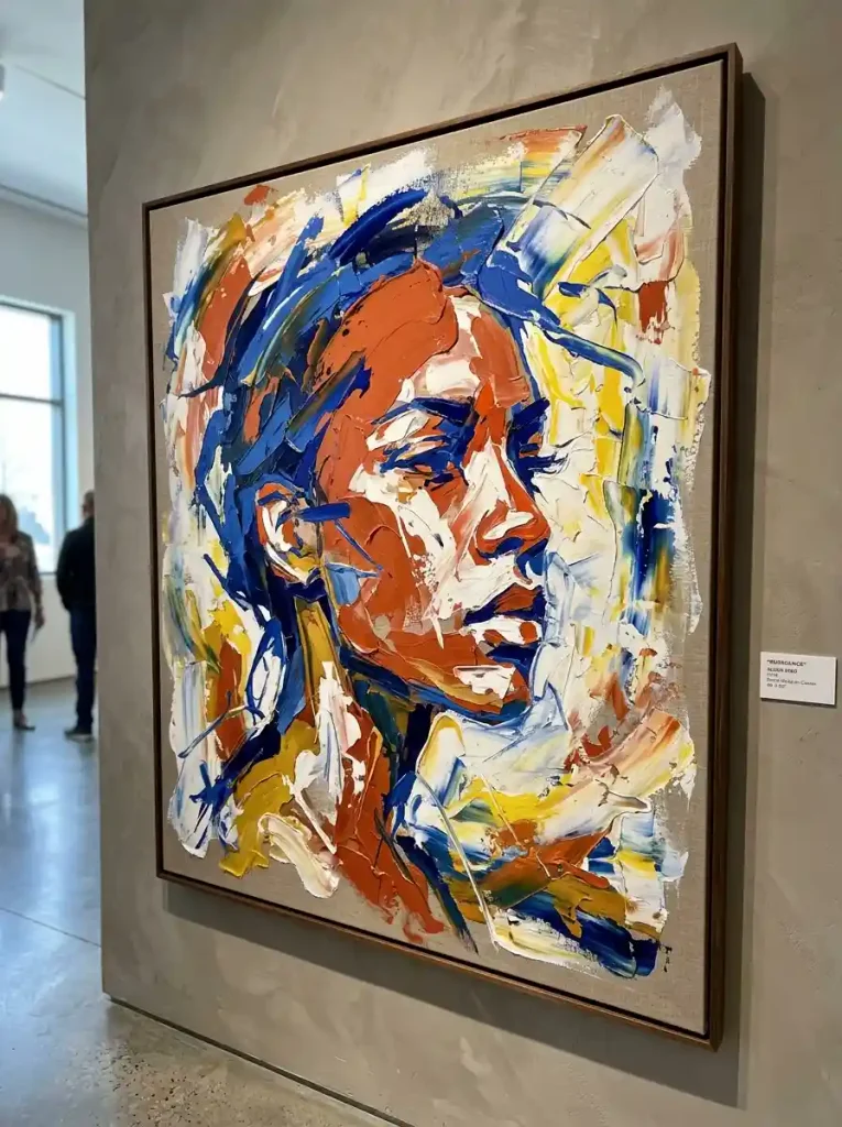  Modern Expressionist Portrait Canvas