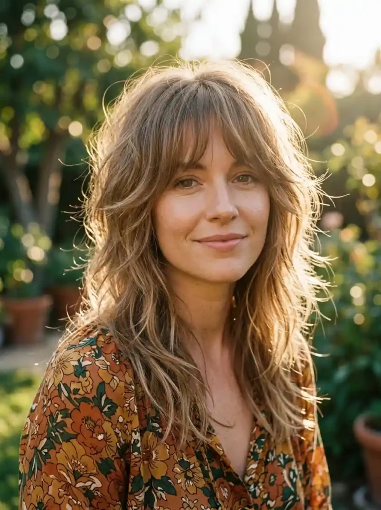  Soft Shag with Wispy Bangs