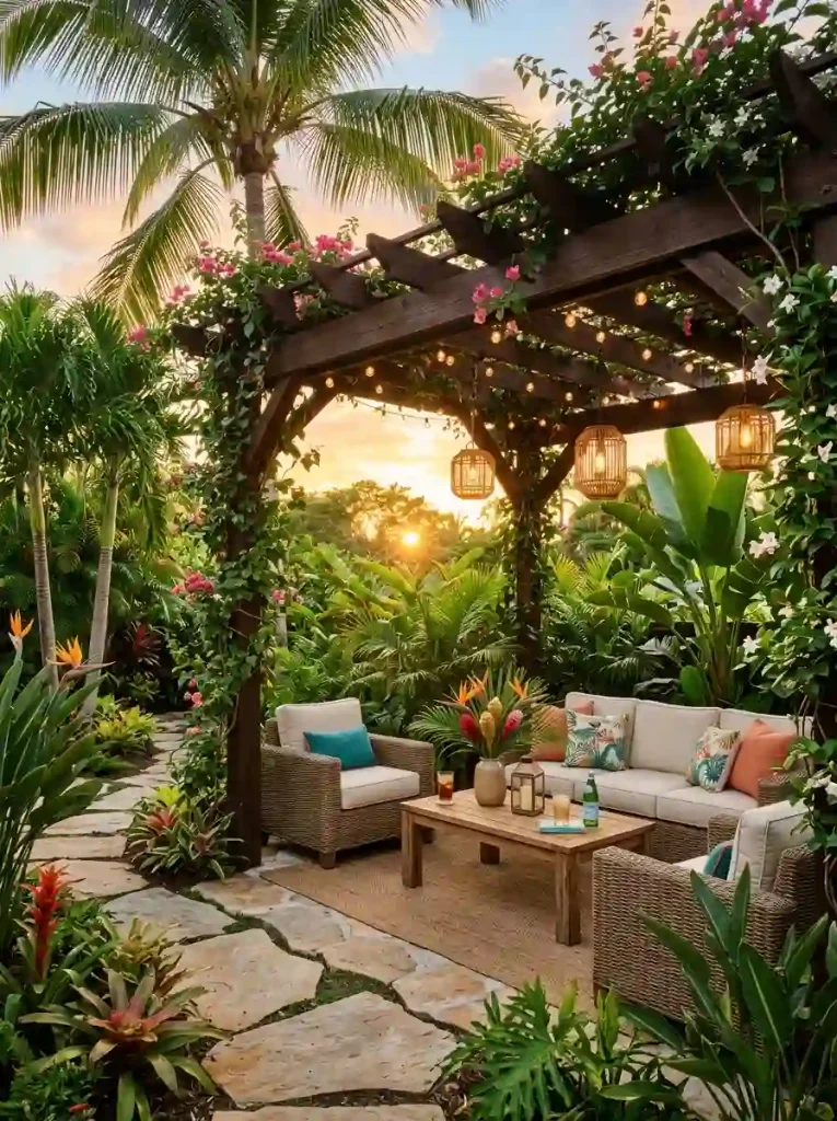 Tropical Garden Pergola