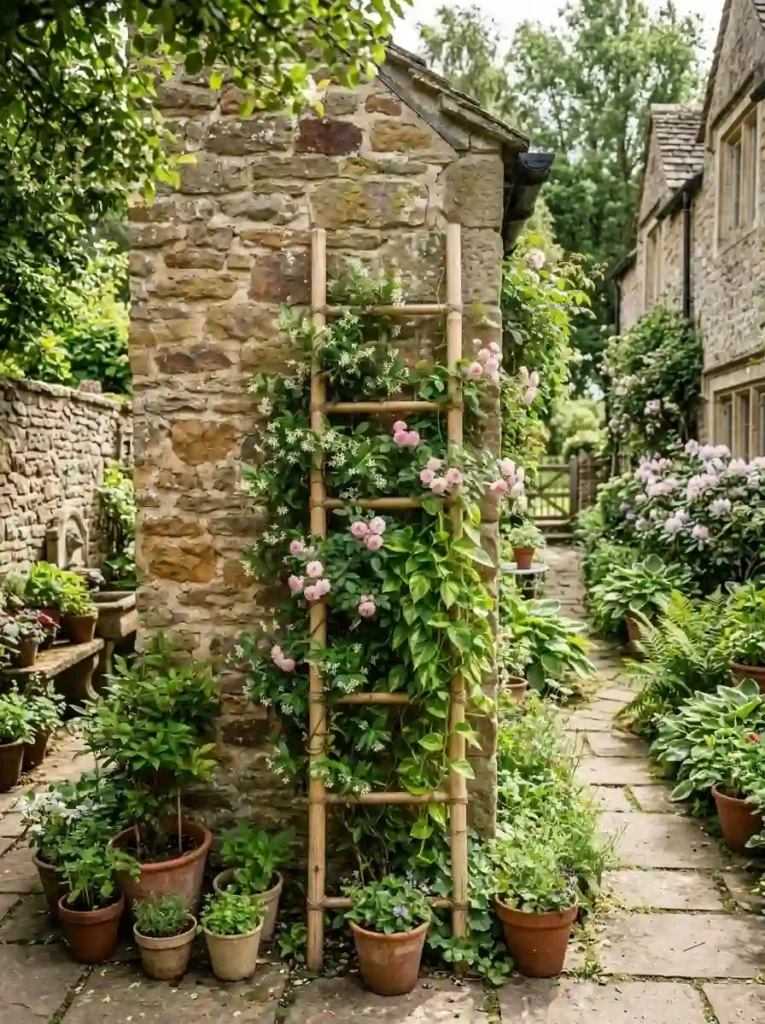 Vertical Greenery & Bamboo Trellis Walls