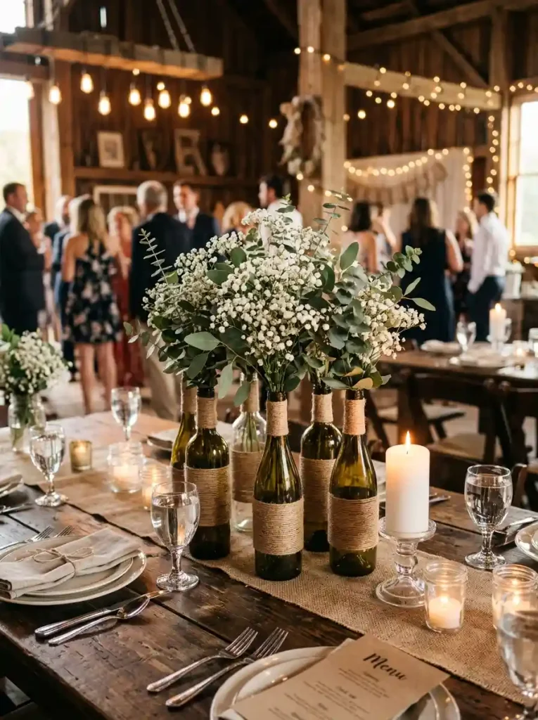 Wine Bottle Flower Vases