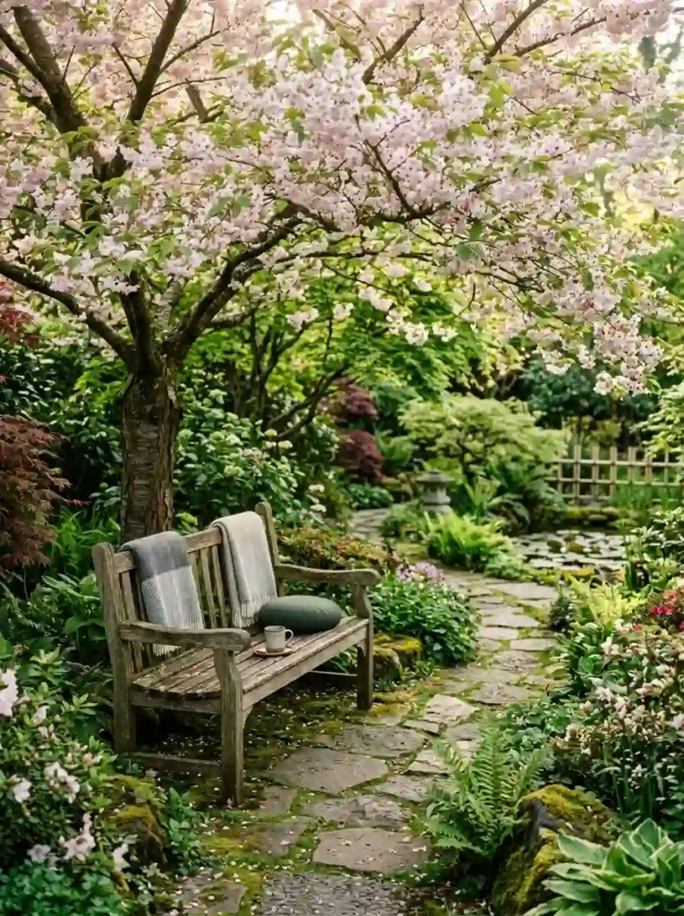  Add a Wooden Garden Bench