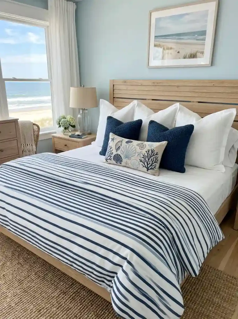 Coastal Navy & White Linen Layering