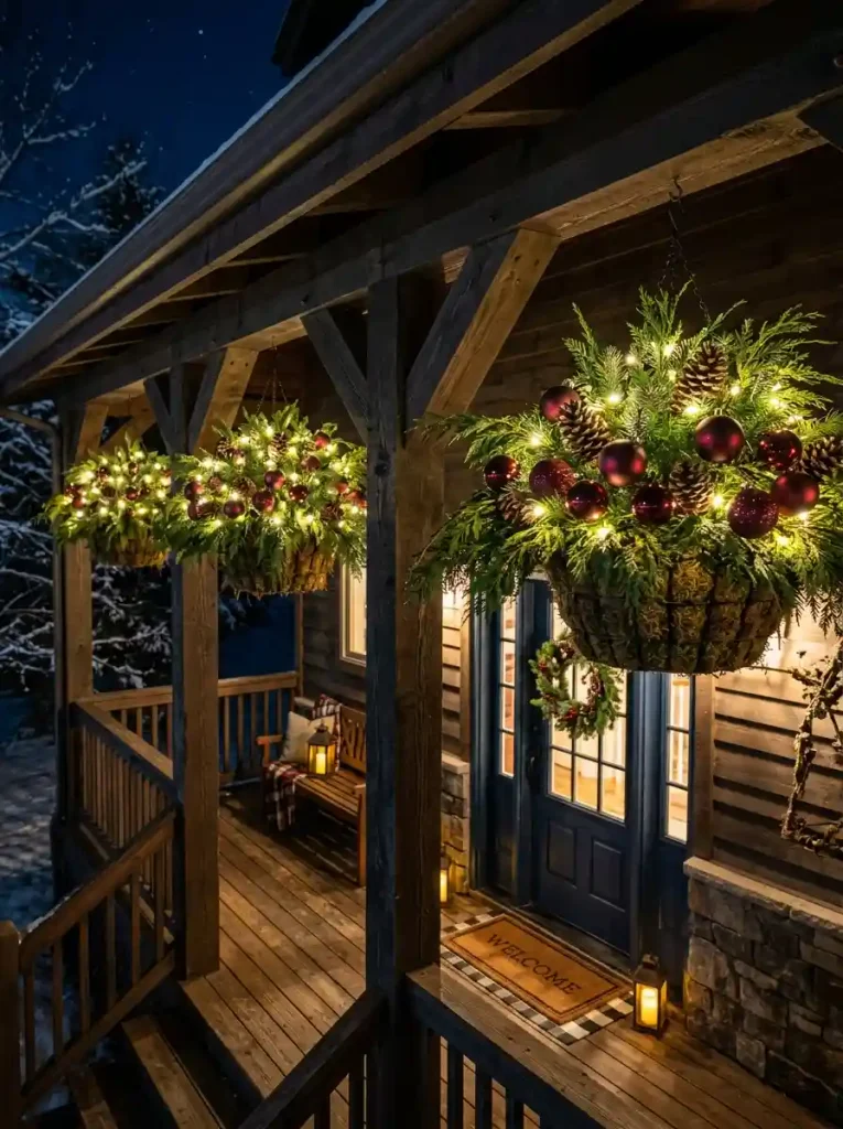 Luminous Hanging Basket Ornaments