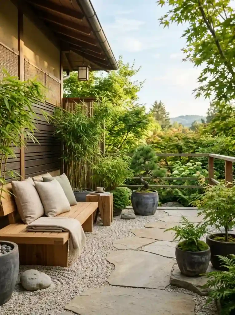  Minimalist Zen Terrace Nook