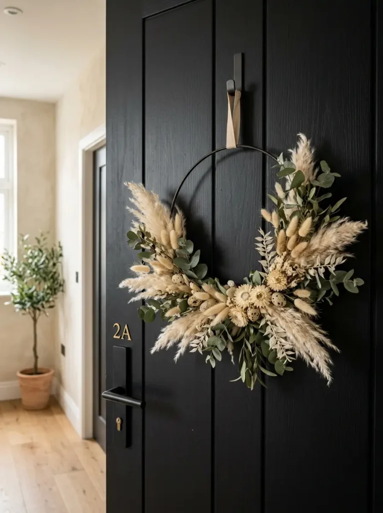 Modern Neutral Easter Wreath