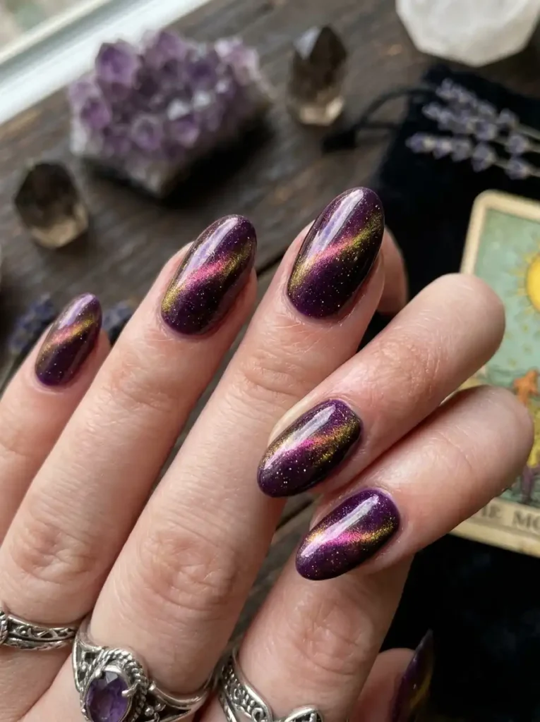 Smokey Amethyst Cat-Eye