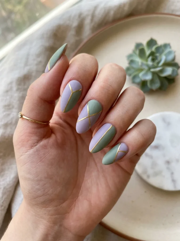  Soft Matte Lavender and Sage Blocks