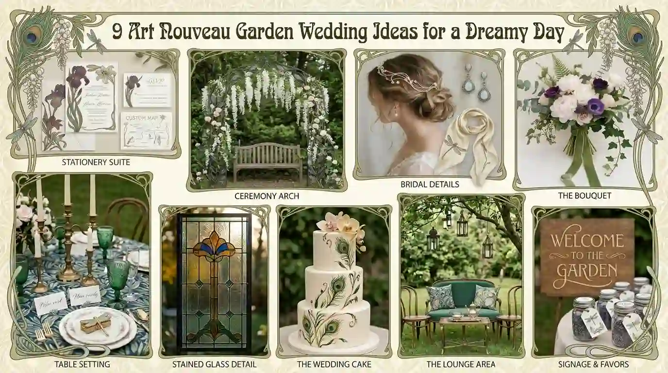 9 Art Nouveau Garden Wedding Ideas for a Dreamy Day