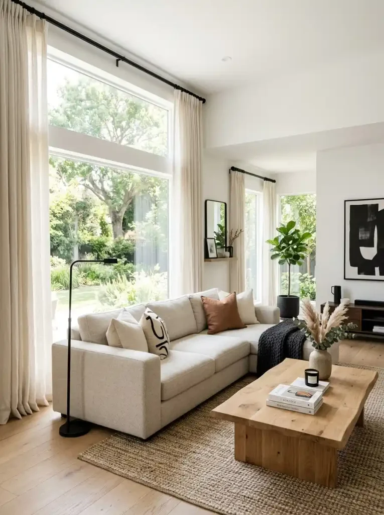 Bold Black Curtain Rods