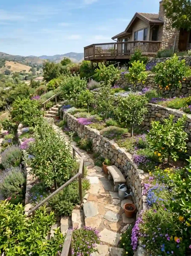 Hillside Fruit Tree Garden