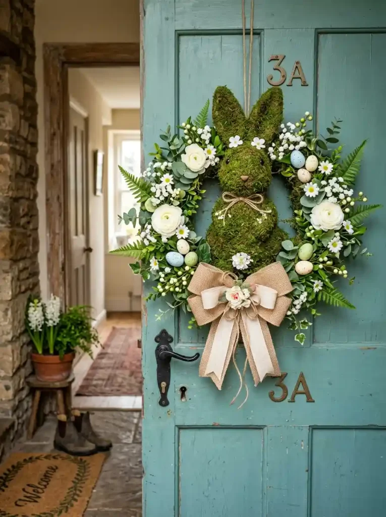 Moss Bunny Wreath