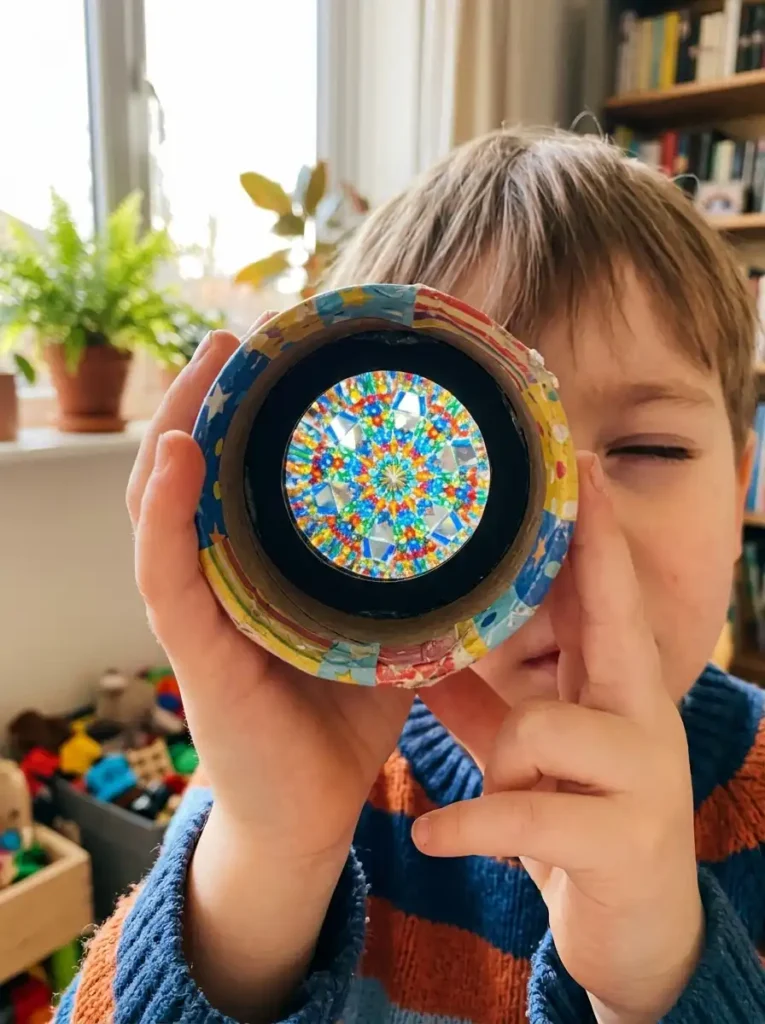  Paper Towel Roll Kaleidoscope