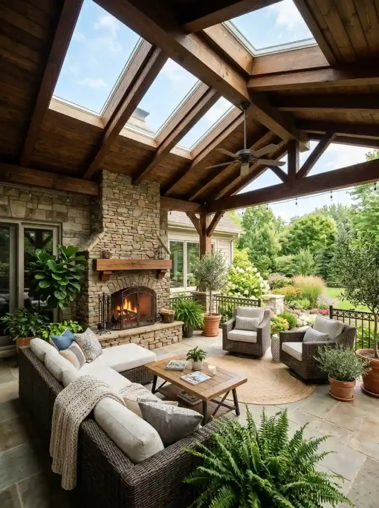 Patio Roof with Skylights