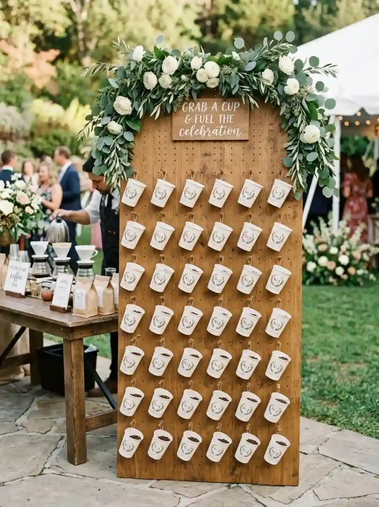 Custom Monogrammed Cup Wall