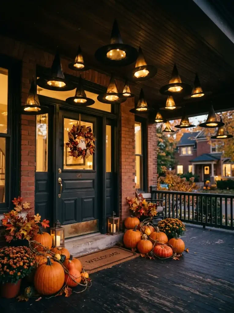 Floating Illuminated Witch Hat Porch Canopy