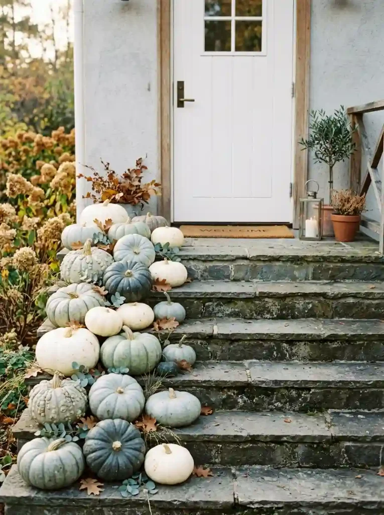 Monochromatic Heirloom Pumpkin Cascades