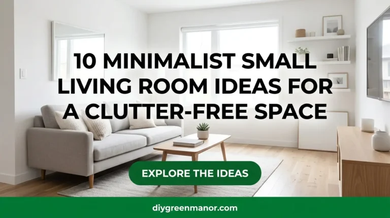 10 Minimalist Small Living Room Ideas for a Clutter-Free Space