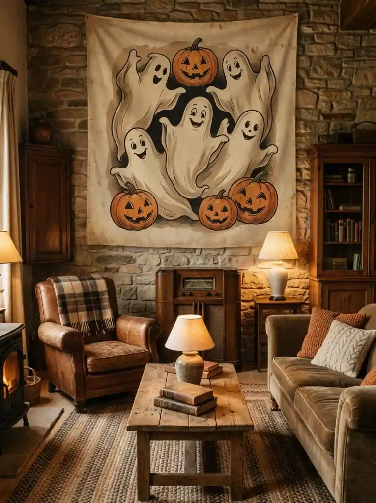  Nostalgic Sheet-Ghost & Witch Wall Murals