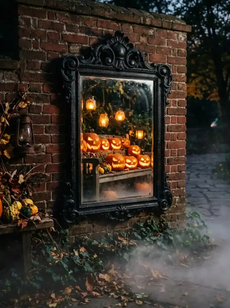 Gothic Mirror Garden Vignette