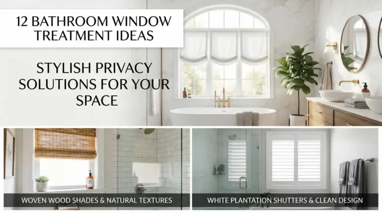 12 Bathroom Window Treatment Ideas