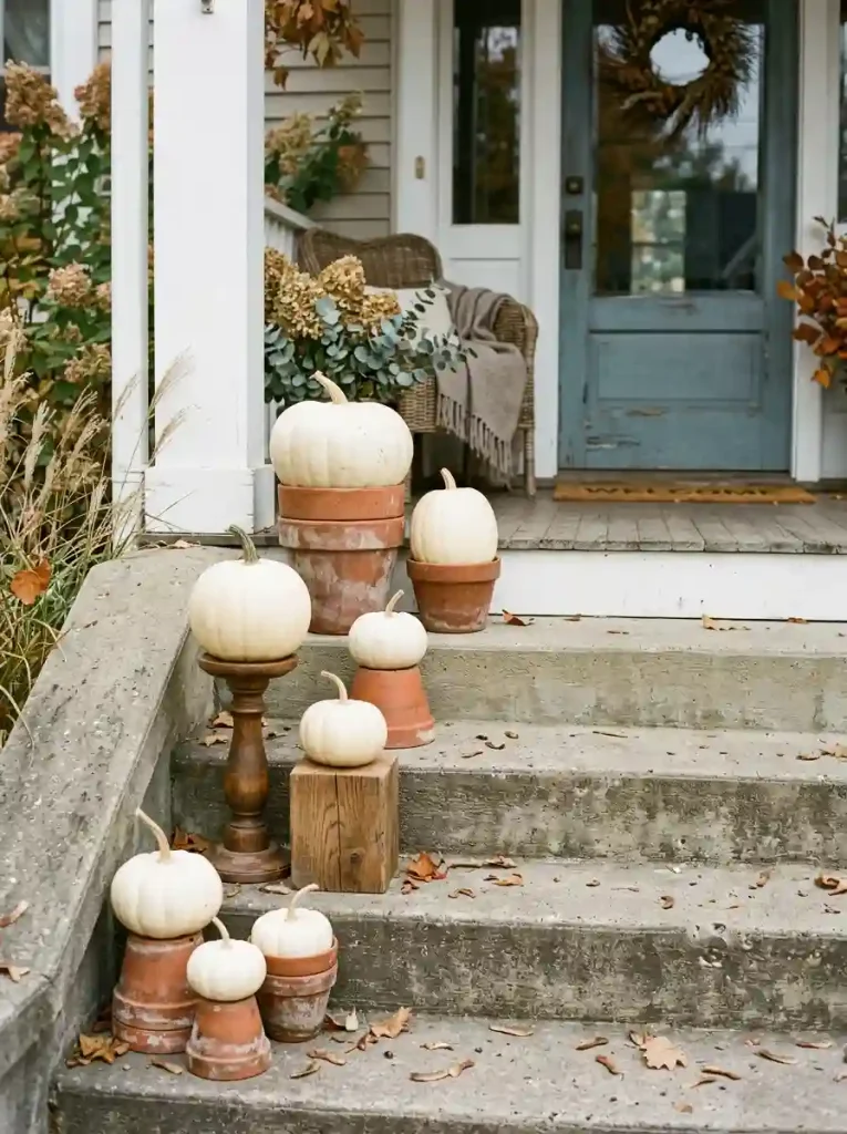 Floating Step Pumpkin Pedestals